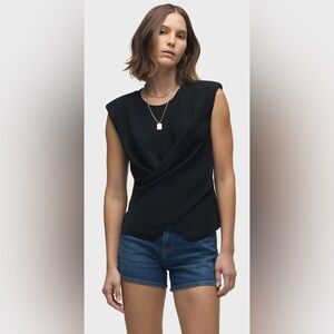 Hudson Jeans Black Sleeveless Top